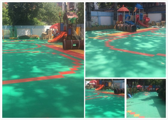 北京市海淀區(qū)紫竹院街道第二幼兒園 拼裝地板