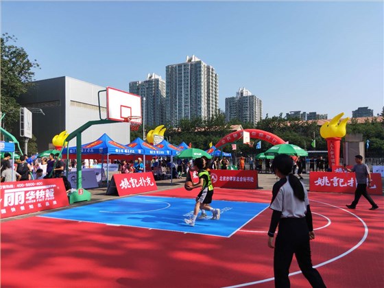 3vs3籃球賽可收卷懸浮拼裝地板0