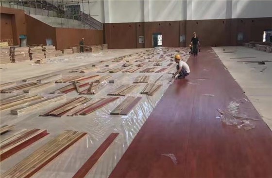 運動木地板施工