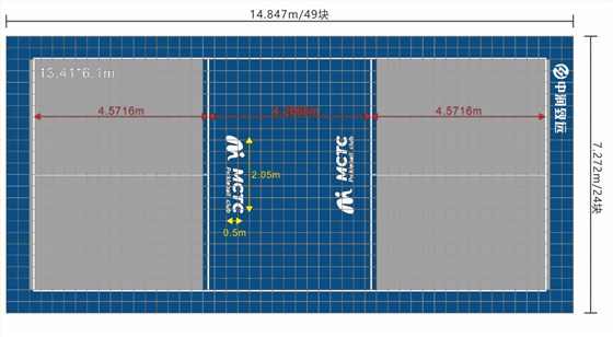 匹克球地板鋪裝方案