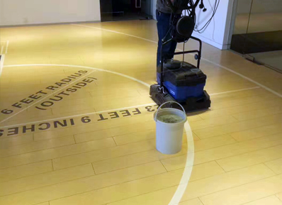 Bona合作伙伴中潤致遠鼎力相助NBA中國北京總部運動木地板養護