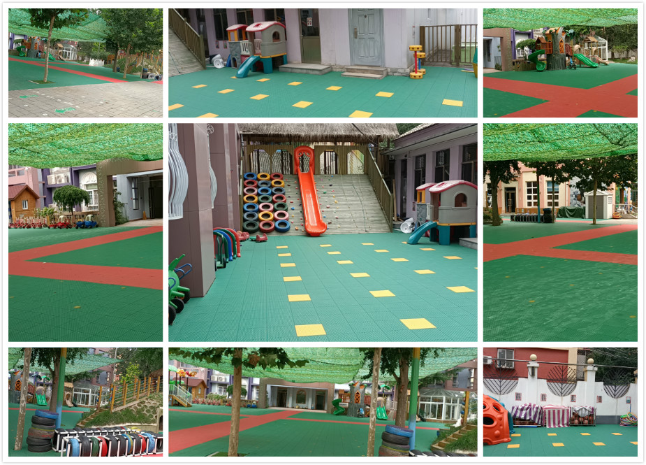 幼兒園拼裝地板靚麗搶鏡