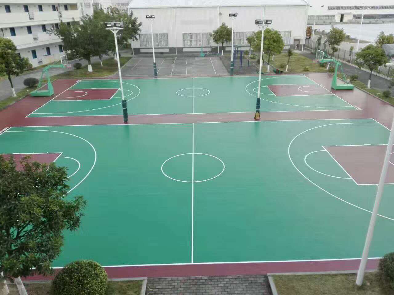 室外籃球場(chǎng)地板