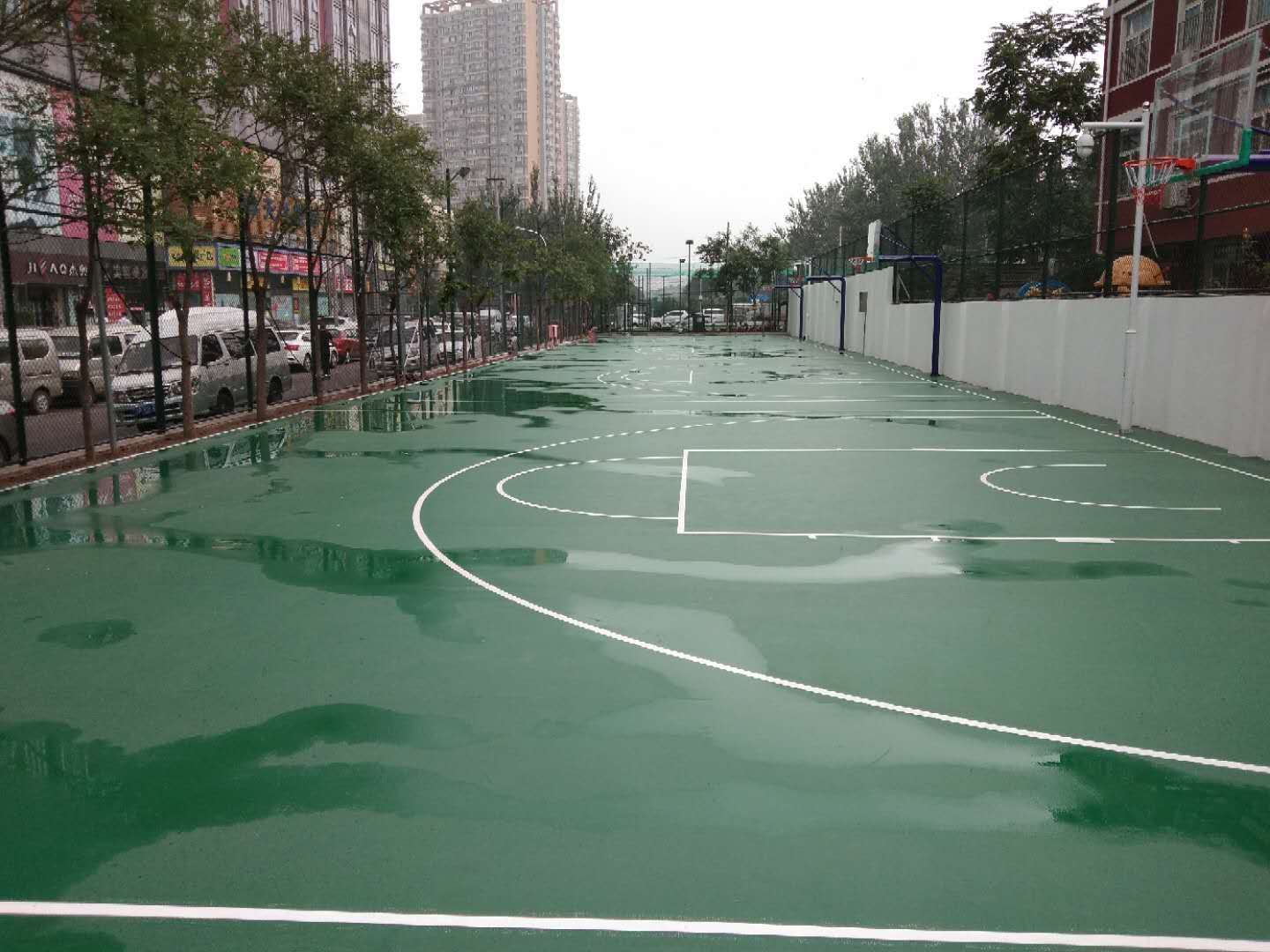 PFO室外寶石紋運動地板