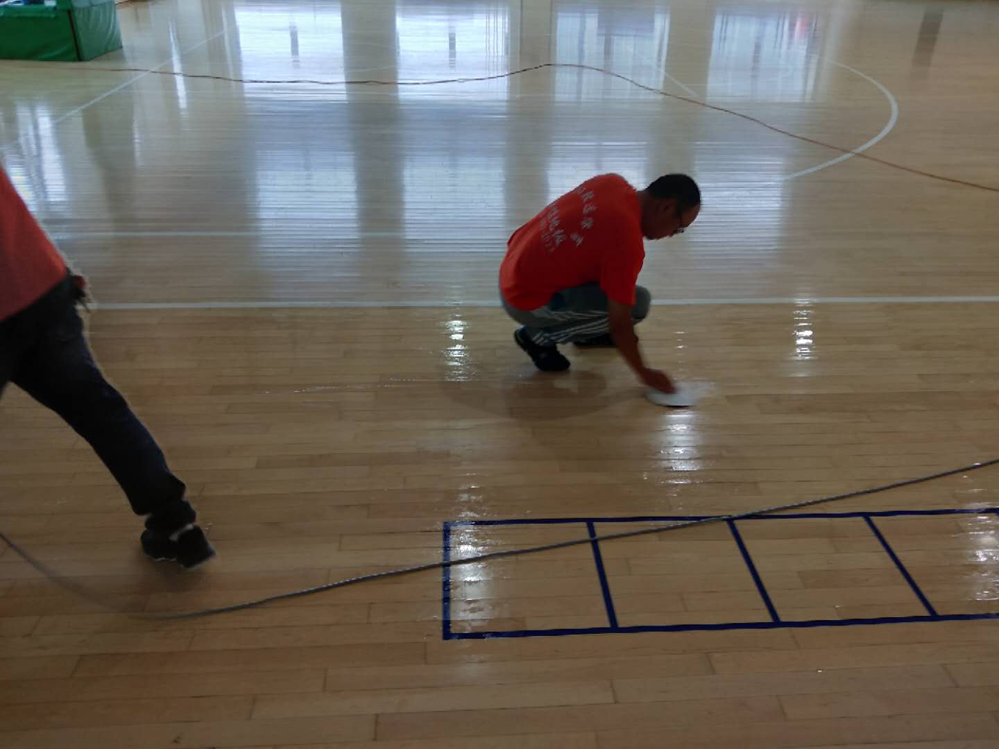 運動木地板清潔